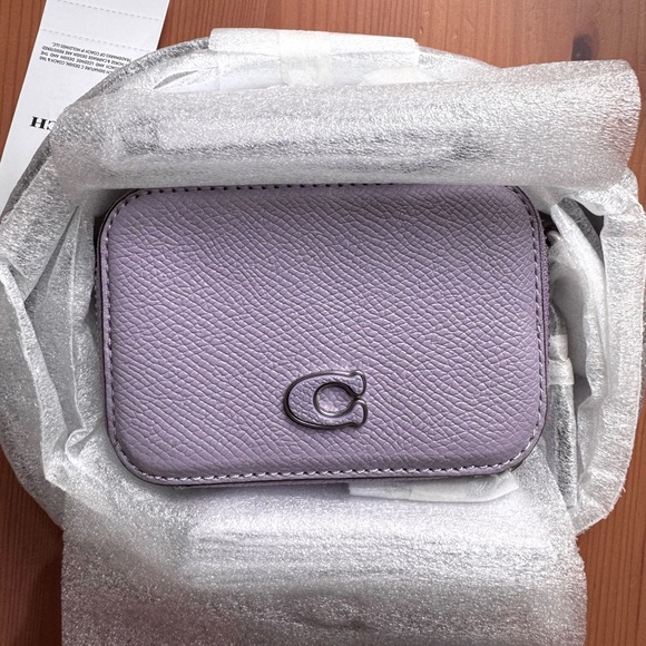 🌸 Coach Crossbody Pouch Soft Purple - Picture 6 of 12
